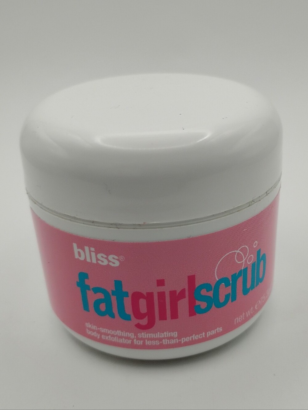 Bliss Fat Girl Body Scrub Jar Brand New
